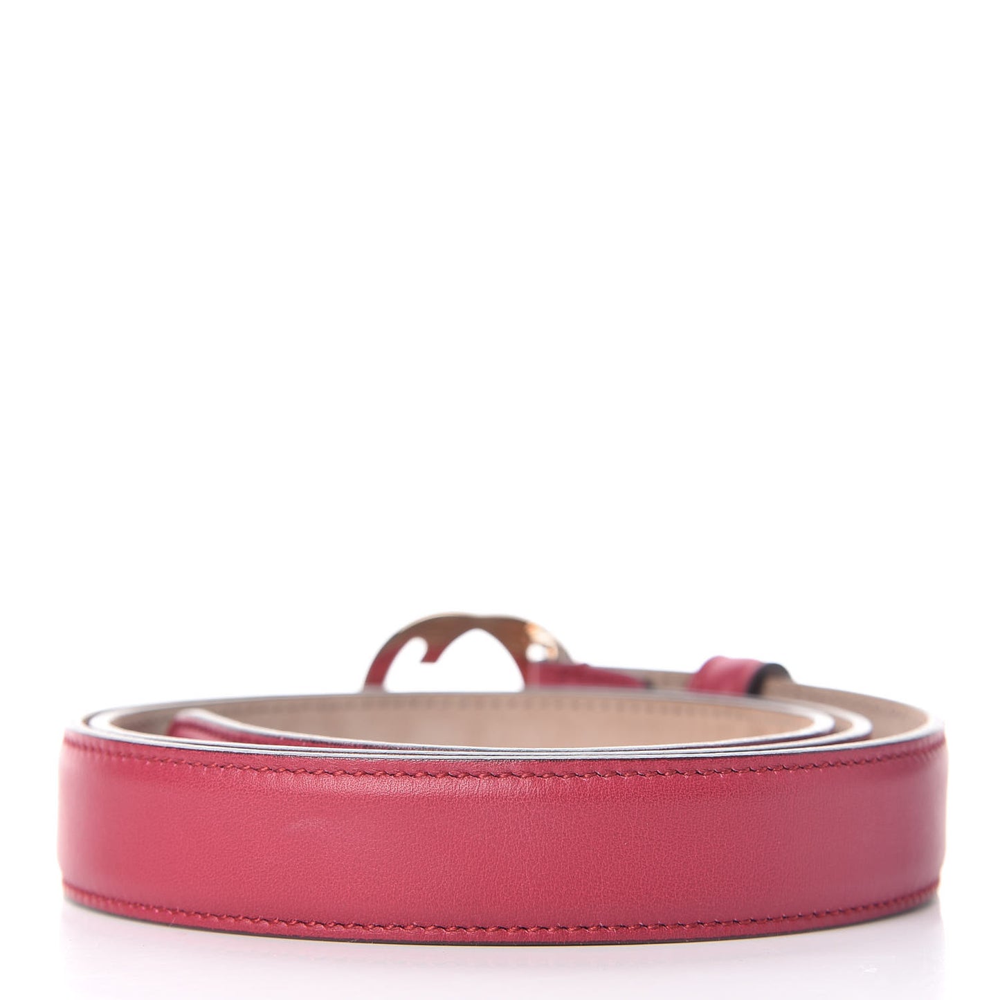 Moon Calfskin Interlocking G 25mm Belt 85 34 Petunia