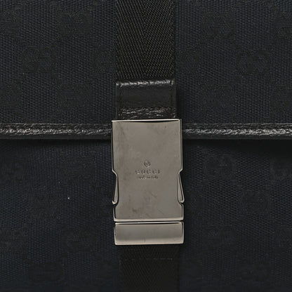 Gucci GG Monogram Web Buckle Belt Bag Black 8 of 10