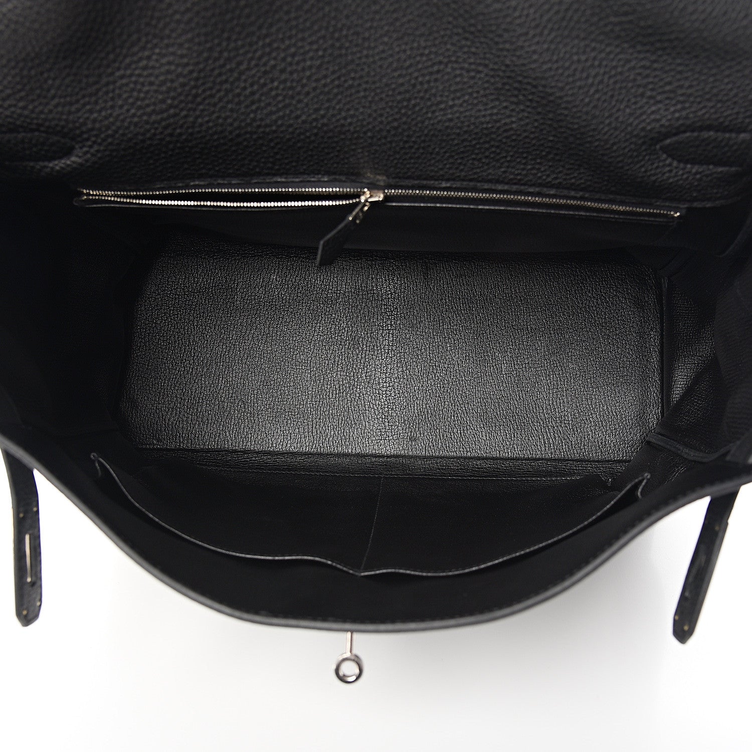 Hermes Taurillon Clemence Retourne Kelly 40 Black 7 of 34