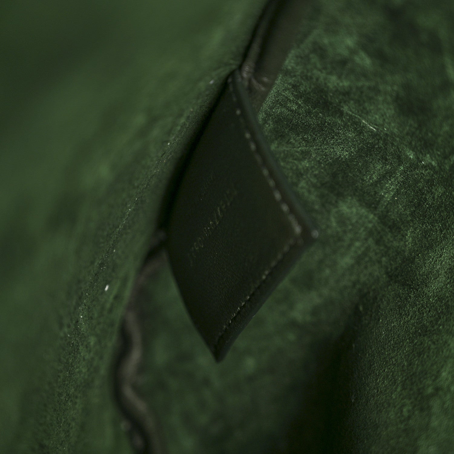 Saint Laurent Calfskin Medium Paris VII Flat Hobo New Vert Fonce 8 of 14