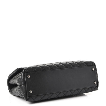 Chanel Caviar Quilted Medium Coco Handle Flap Black 4 of 9