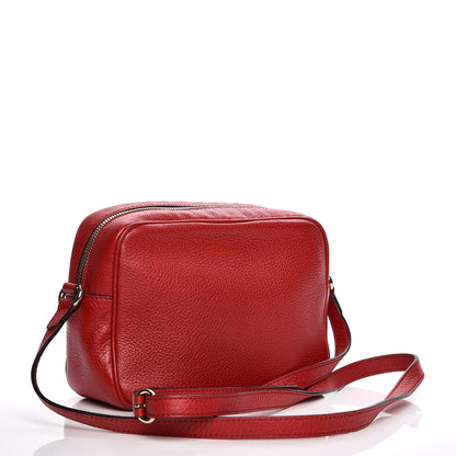 Gucci Pebbled Calfskin Small Soho Disco Bag Tabasco Red 3 of 9