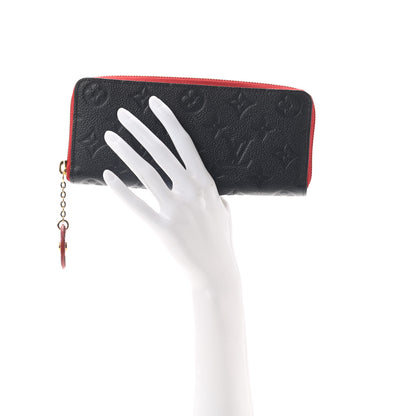Louis Vuitton Empreinte Blooming Flowers Clemence Wallet Marine Rouge 2 of 7