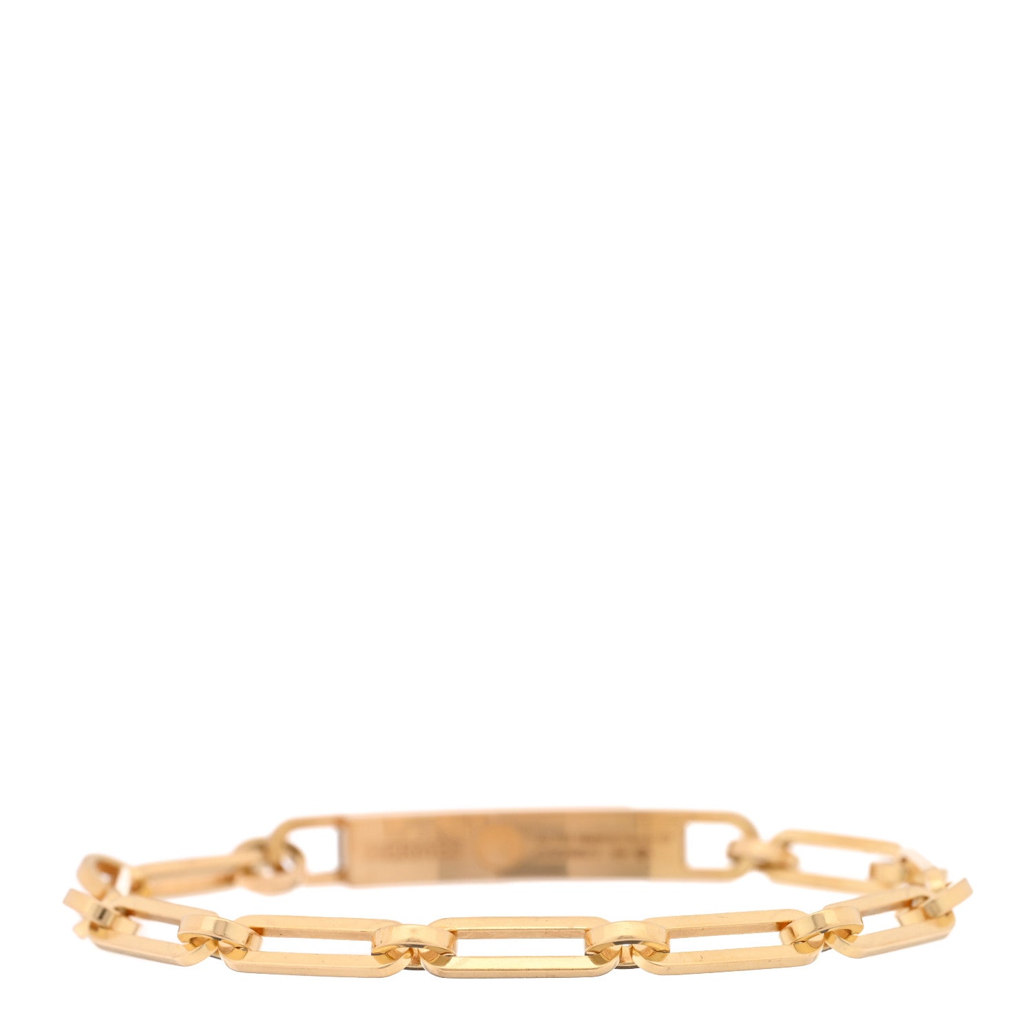 Hermes 18K Yellow Gold Diamond Pave PM Kelly Chaine Bracelet ST 2 of 4
