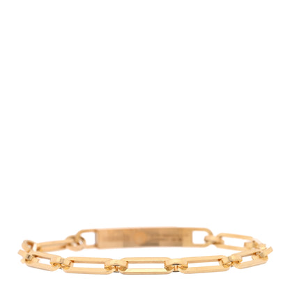 Hermes 18K Yellow Gold Diamond Pave PM Kelly Chaine Bracelet ST 2 of 4
