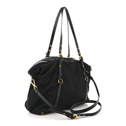 Prada Tessuto Nylon Saffiano Tote Black 3 of 14