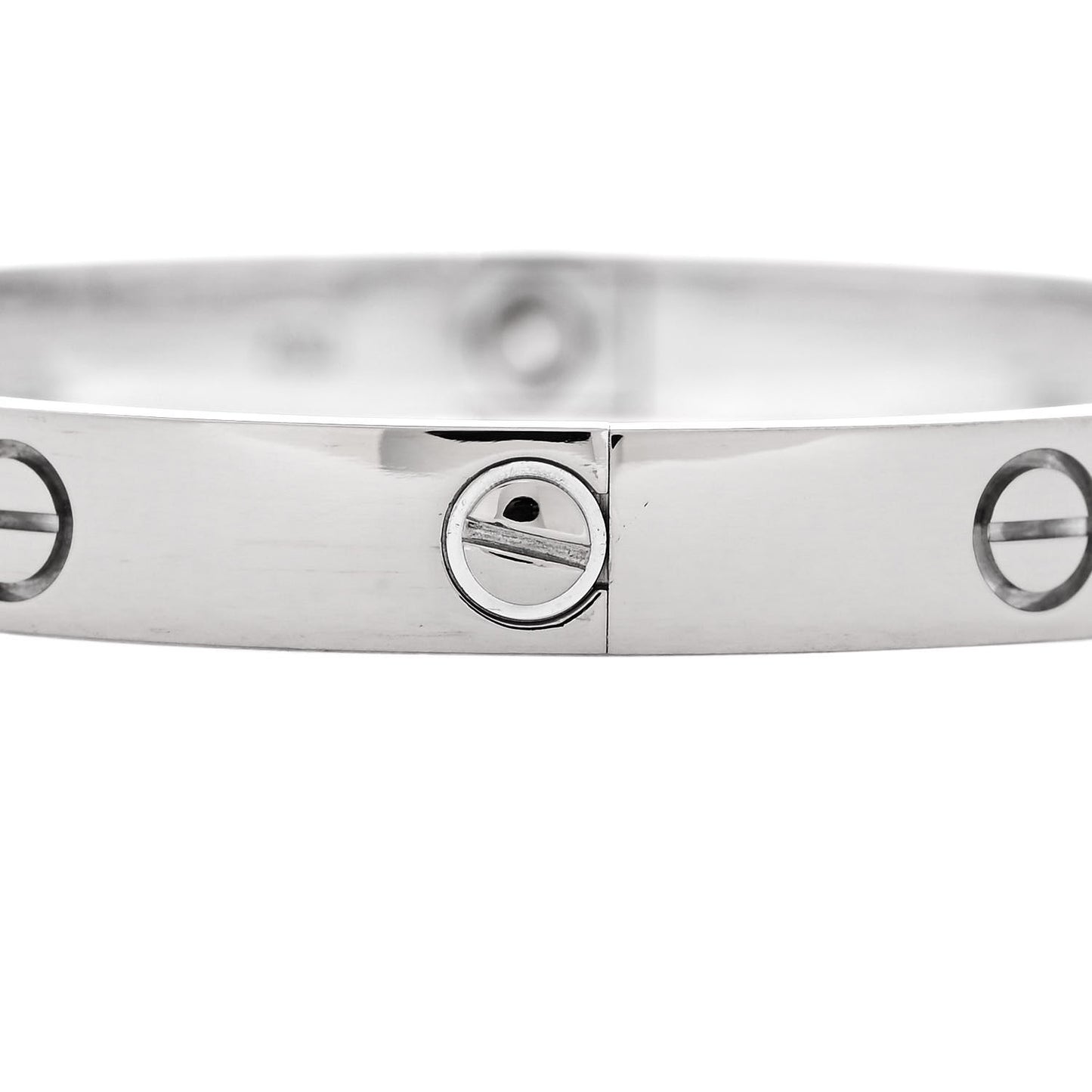 18K White Gold LOVE Bracelet 17