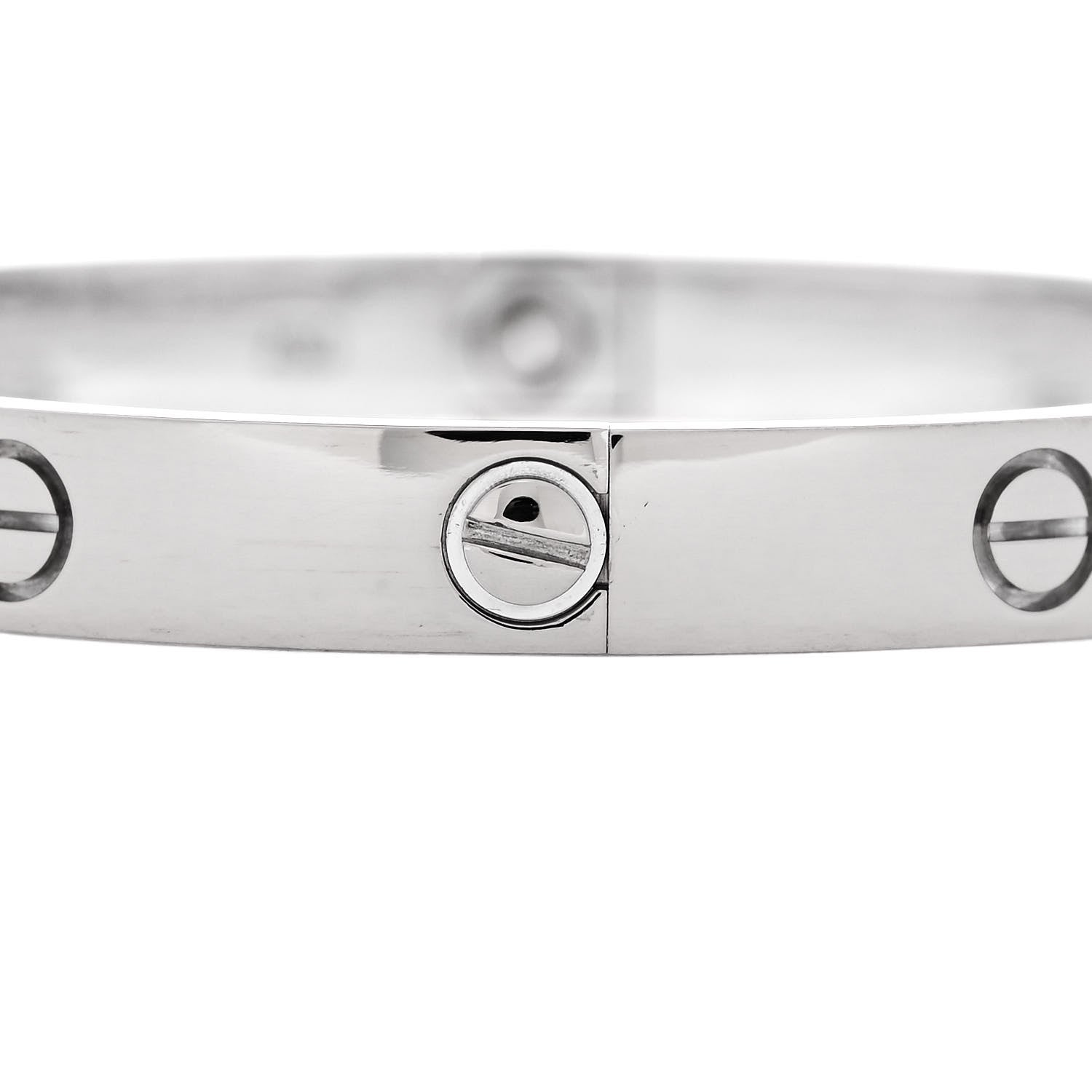 Cartier 18K White Gold LOVE Bracelet 17 4 of 8