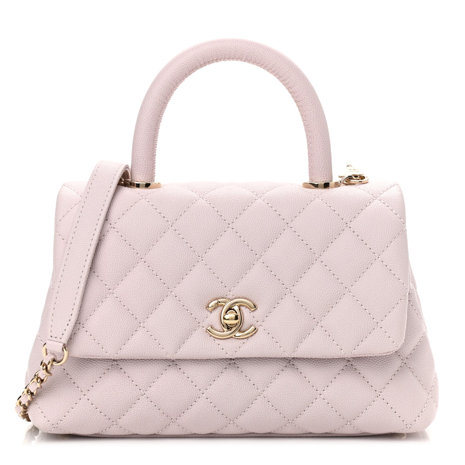 Chanel Caviar Quilted Mini Coco Handle Flap Lilas Lilac 1 of 13