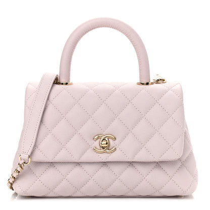 Chanel Caviar Quilted Mini Coco Handle Flap Lilas Lilac 1 of 13