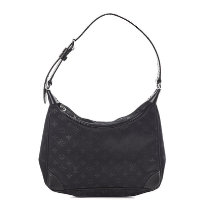 Louis Vuitton Satin Monogram Little Boulogne Black 1 of 10
