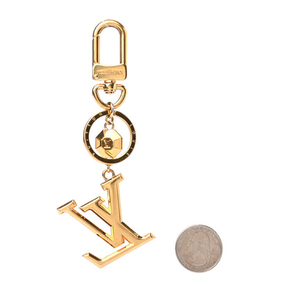 Louis Vuitton LV Facettes Bag Charm Key Holder Gold 2 of 4