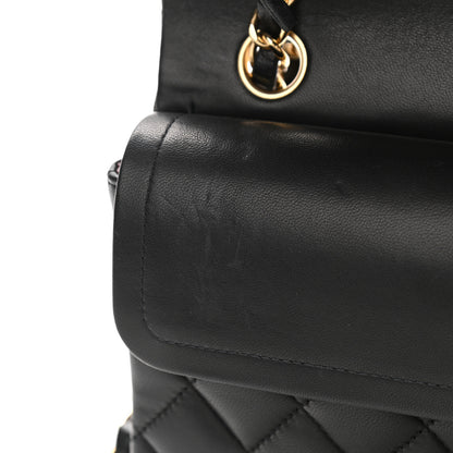 Chanel Lambskin Quilted Small Double Flap Black 11 of 12