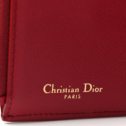 Christian Dior Patent 30 Montaigne Wallet Red 5 of 8