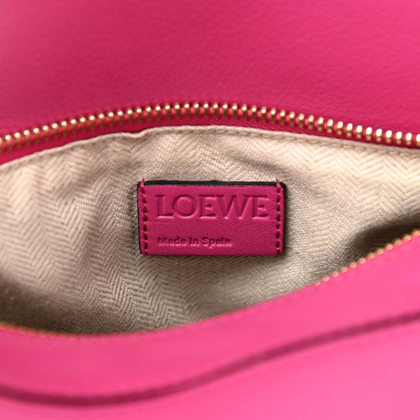 Calfskin Small Puzzle Bag Fuchsia