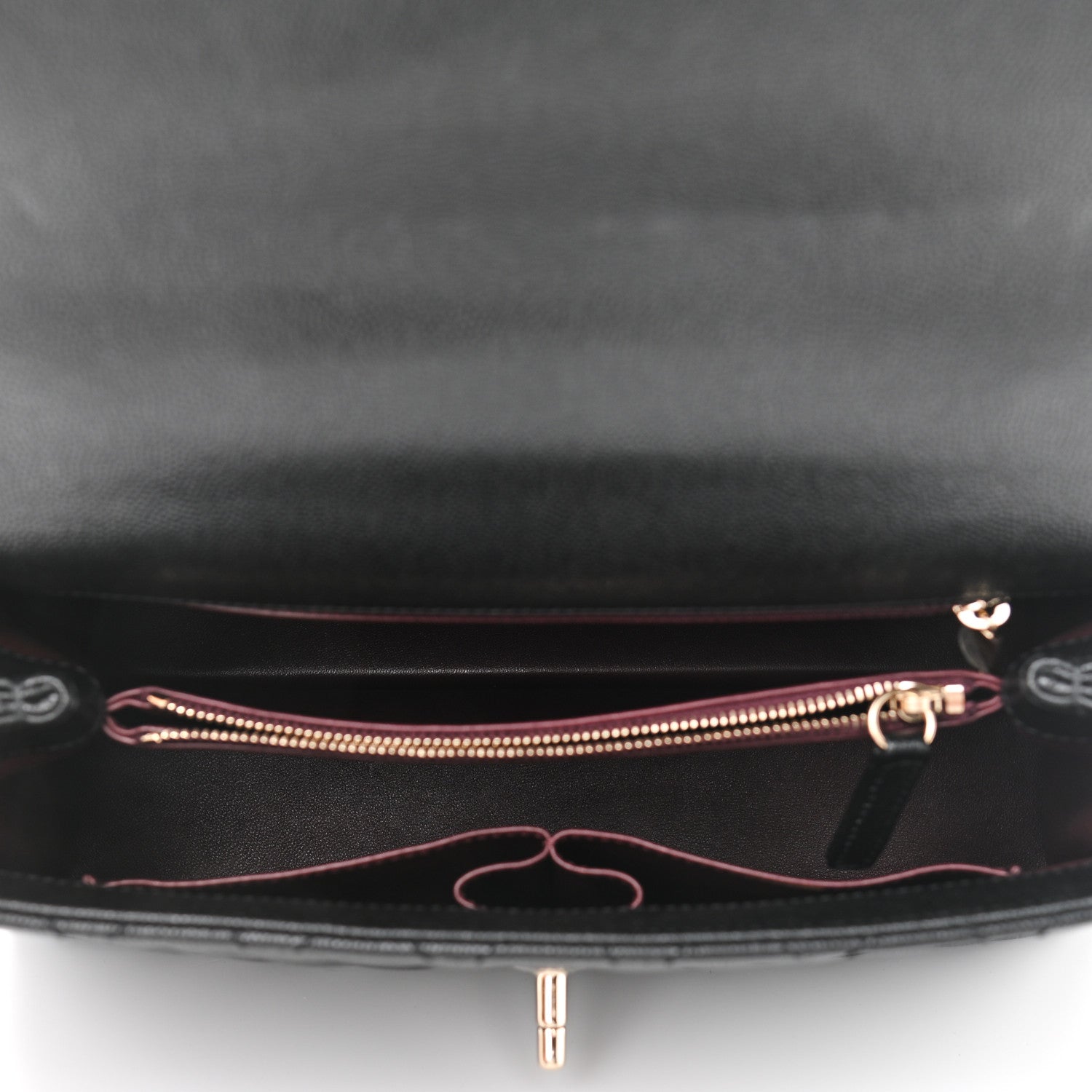 Chanel Caviar Lizard Embossed Quilted Small Coco Handle Flap Black 5 of 10