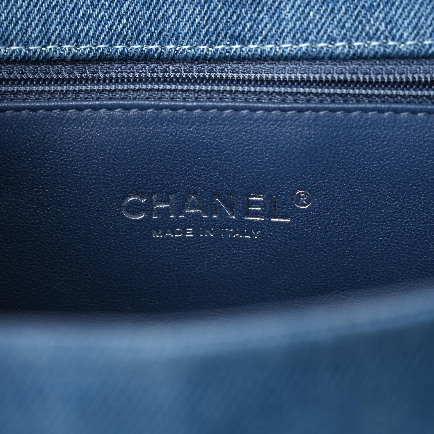 Chanel Denim Quilted Large Boy Flap Blue 5 of 10