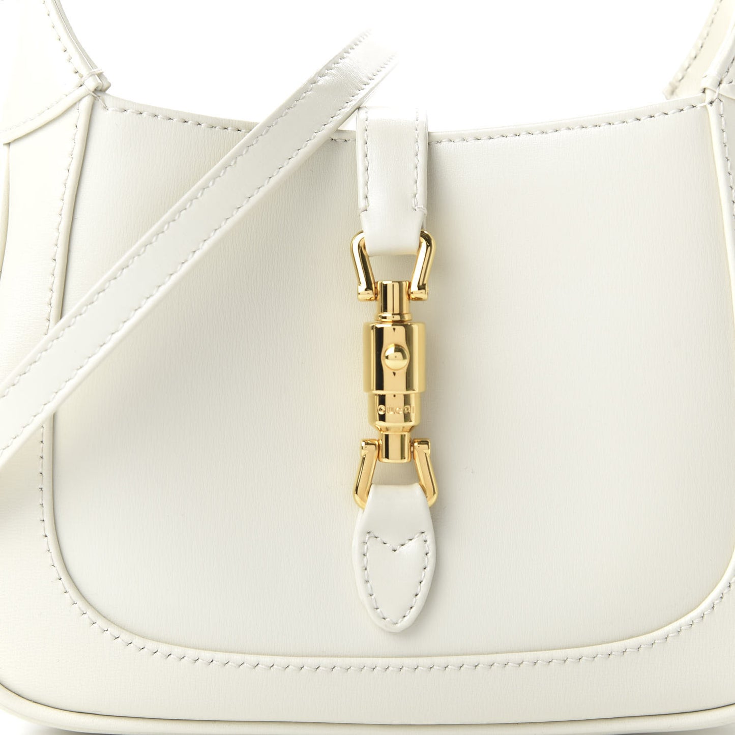 Boarded Dyana Lux Calfskin Mini Jackie 1961 Hobo Mystic White