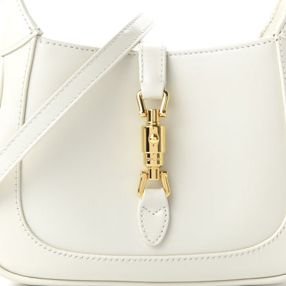 Gucci Boarded Dyana Lux Calfskin Mini Jackie 1961 Hobo Mystic White 9 of 10