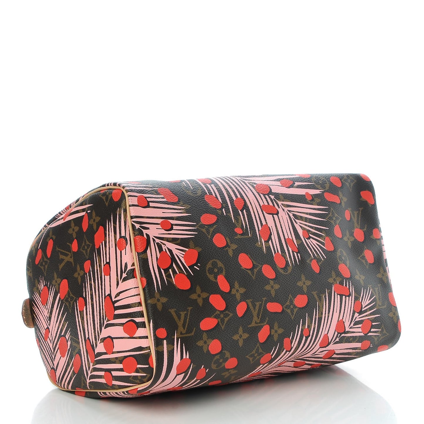 Monogram Jungle Dots Speedy 30 Sugar Pink Poppy