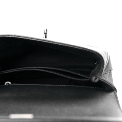 Chanel Caviar Chevron Quilted Mini Coco Handle Flap So Black 4 of 10