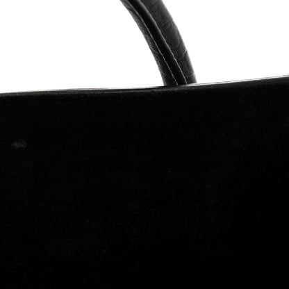 Celine Crocodile Embossed Calfskin Medium Phantom Luggage Black 11 of 11