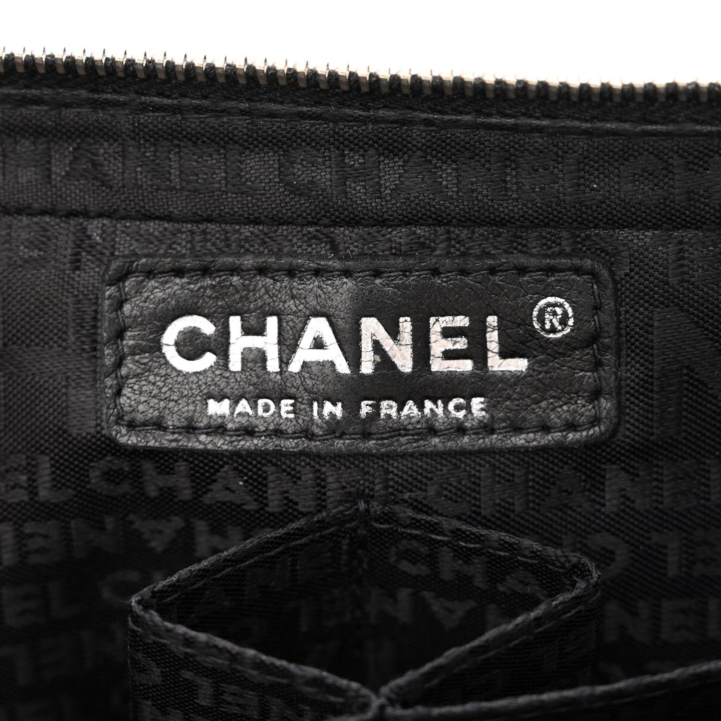 Nylon Square Quilted Flap Black