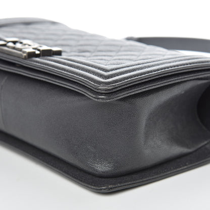 Chanel Caviar Quilted Medium Boy Flap Charcoal 9 of 12