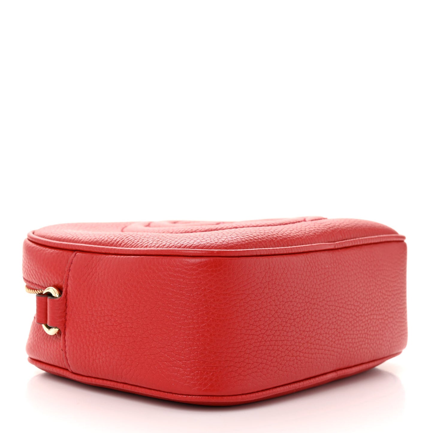 Pebbled Calfskin Small Soho Disco Bag Tabasco Red