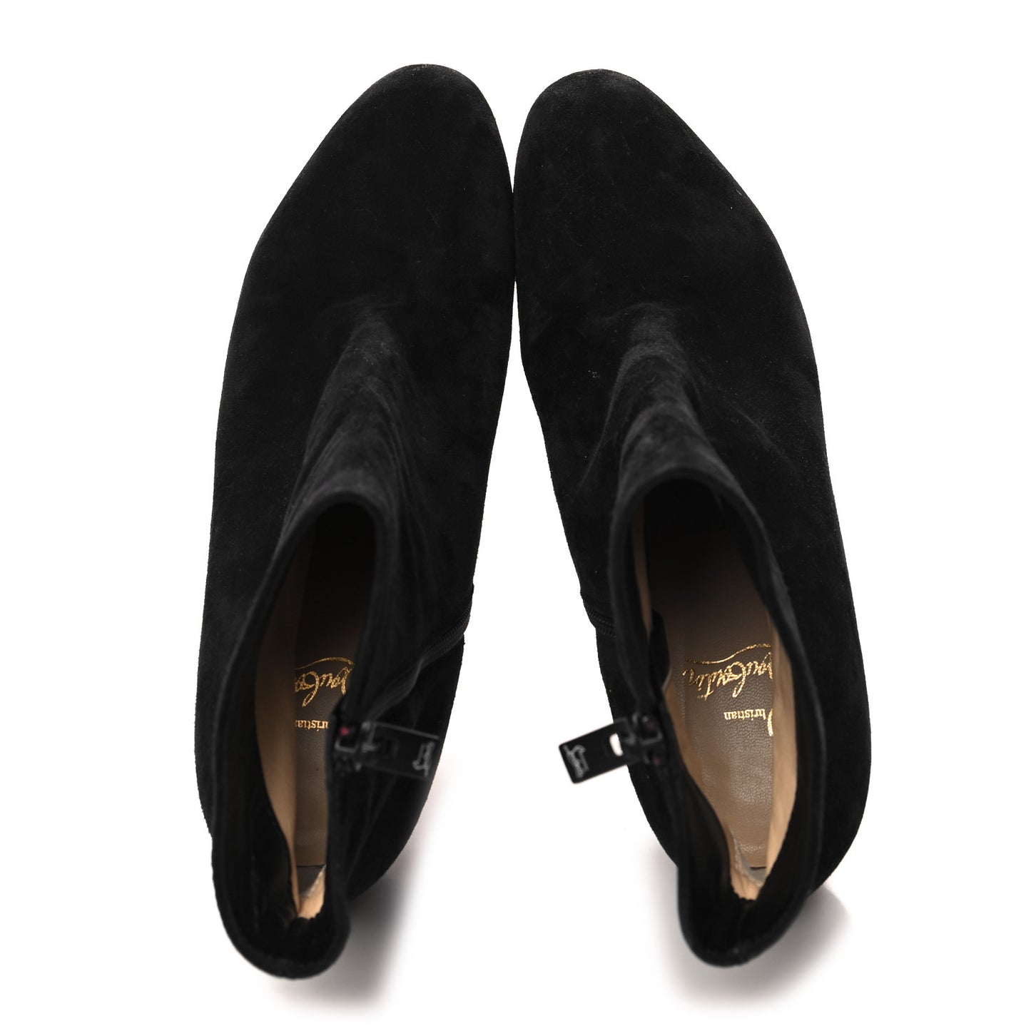 Veau Velours Bianca 130 Ankle Booties 39 Black
