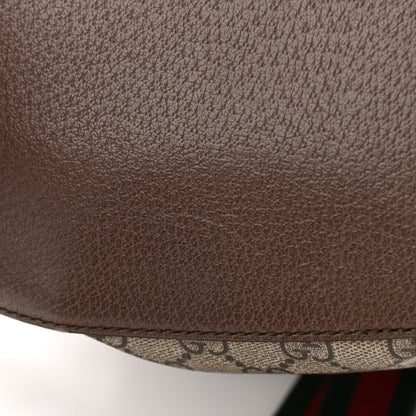 Gucci GG Supreme Monogram Neo Vintage Drawstring Bucket Backpack Beige New Acero Crop 11 of 12