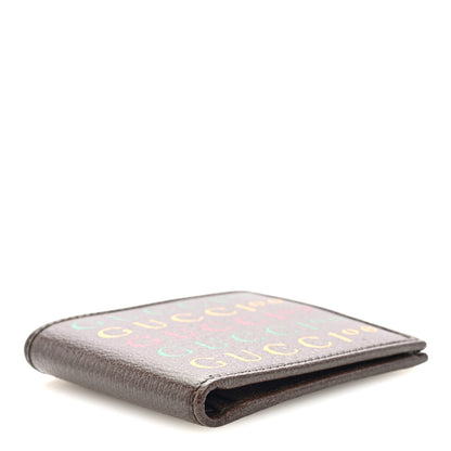 Gucci Textured Dollar Calfskin Gucci 100 Centennial Music Wallet New Acero New Shamarock Crop Hibiscus Red 4 of 6