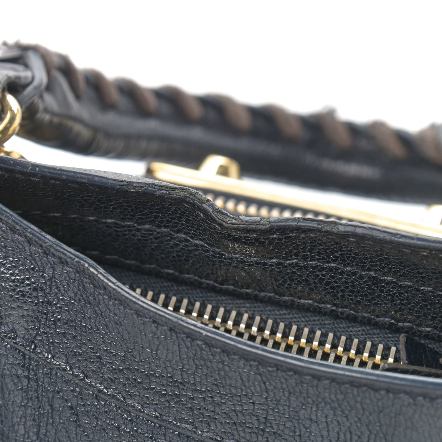 Balenciaga Chevre Gold Metallic Edge Hardware Mini City Bleu Nuit Dark Sea 18 of 22