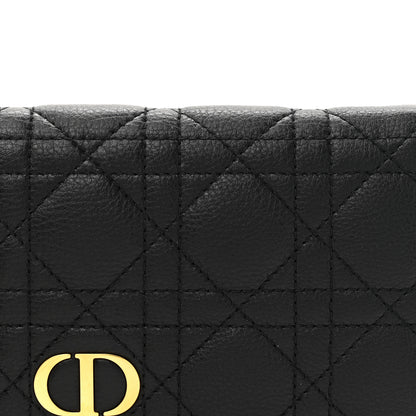 Christian Dior Supple Calfskin Cannage Caro Belt Pouch with Chain Black 8 of 10
