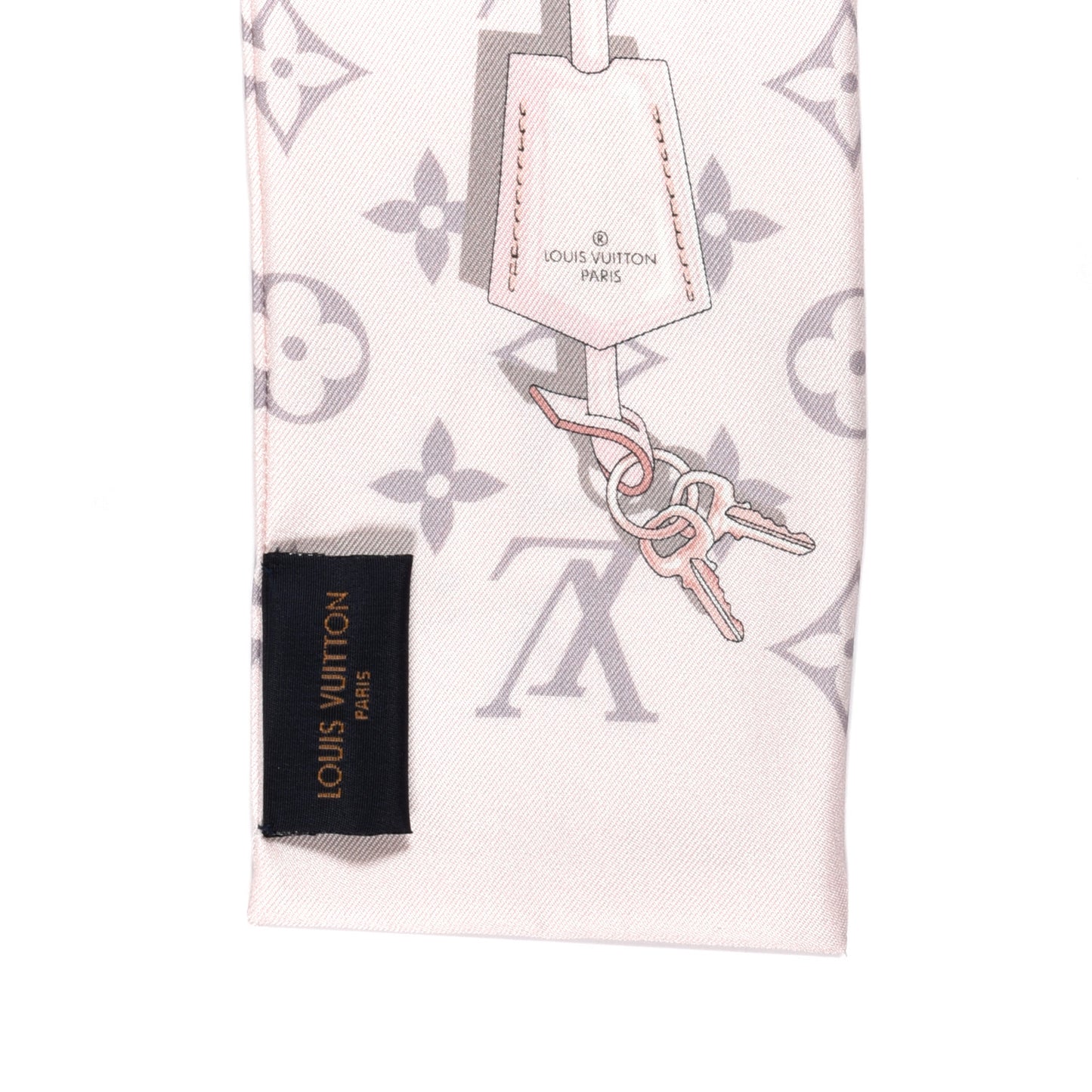 Silk Monogram Confidential Bandeau Light Pink