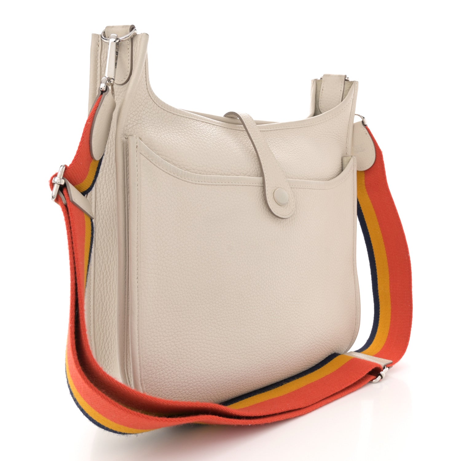 Hermes Taurillon Clemence Amazone Evelyne III PM Craie 3 of 13