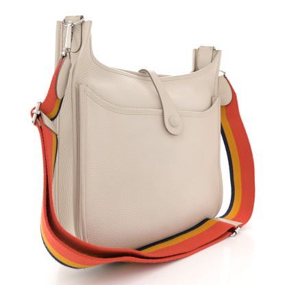 Hermes Taurillon Clemence Amazone Evelyne III PM Craie 3 of 13