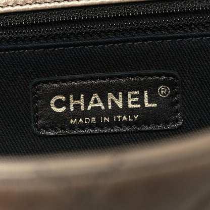 Chanel Glazed Calfskin Castle Rock Medium Flap Dark Beige 6 of 13