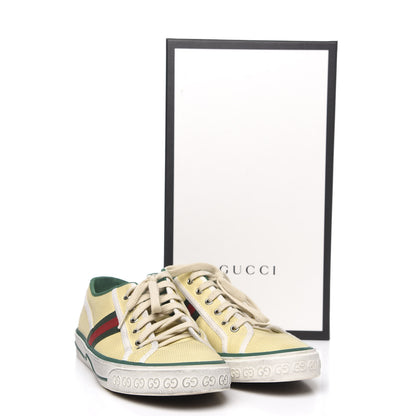 Gucci Canvas Web Mens 1977 Tennis Sneakers 9 Burro Mystic White 9 of 9
