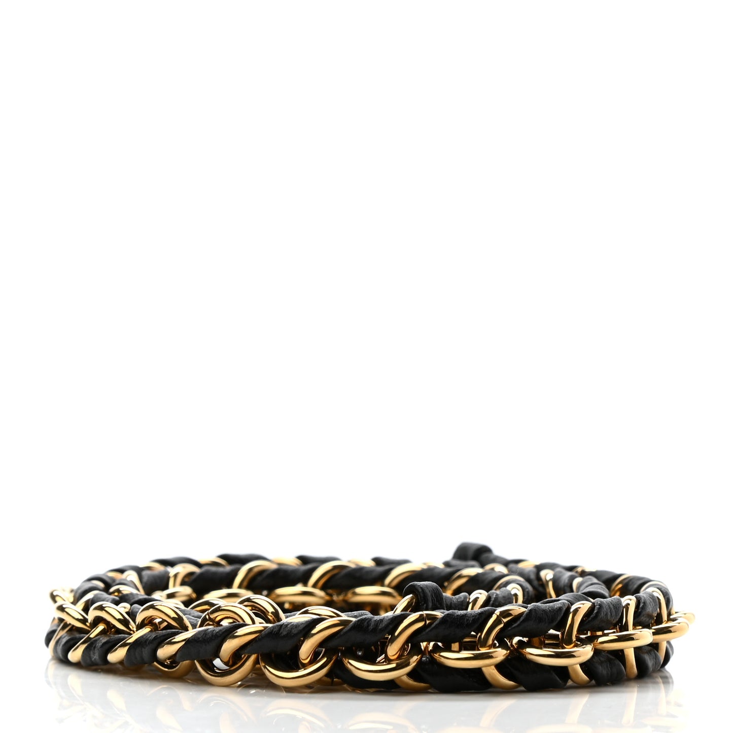 Calfskin Multi Pochette Chain Shoulder Strap Black Gold