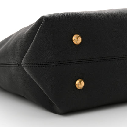 Louis Vuitton Grained Calfskin Low Key Cabas MM Black 9 of 11