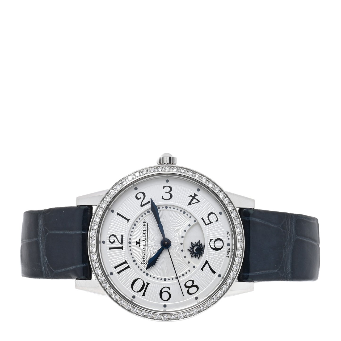 Stainless Steel Alligator Diamond Bezel 34mm Rendez-Vous Classic Day & Night Automatic Watch 344.8.37.S