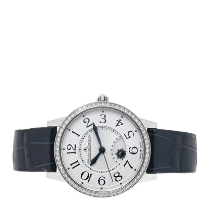 Jaeger-LeCoultre Stainless Steel Alligator Diamond Bezel 34mm Rendez-Vous Classic Day & Night Automatic Watch 344.8.37.S 2 of 5