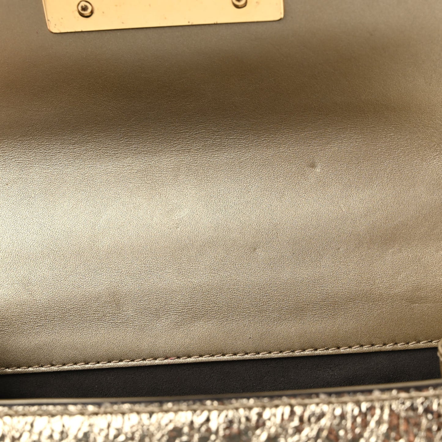 Galassia Small Padlock Shoulder Bag Platino