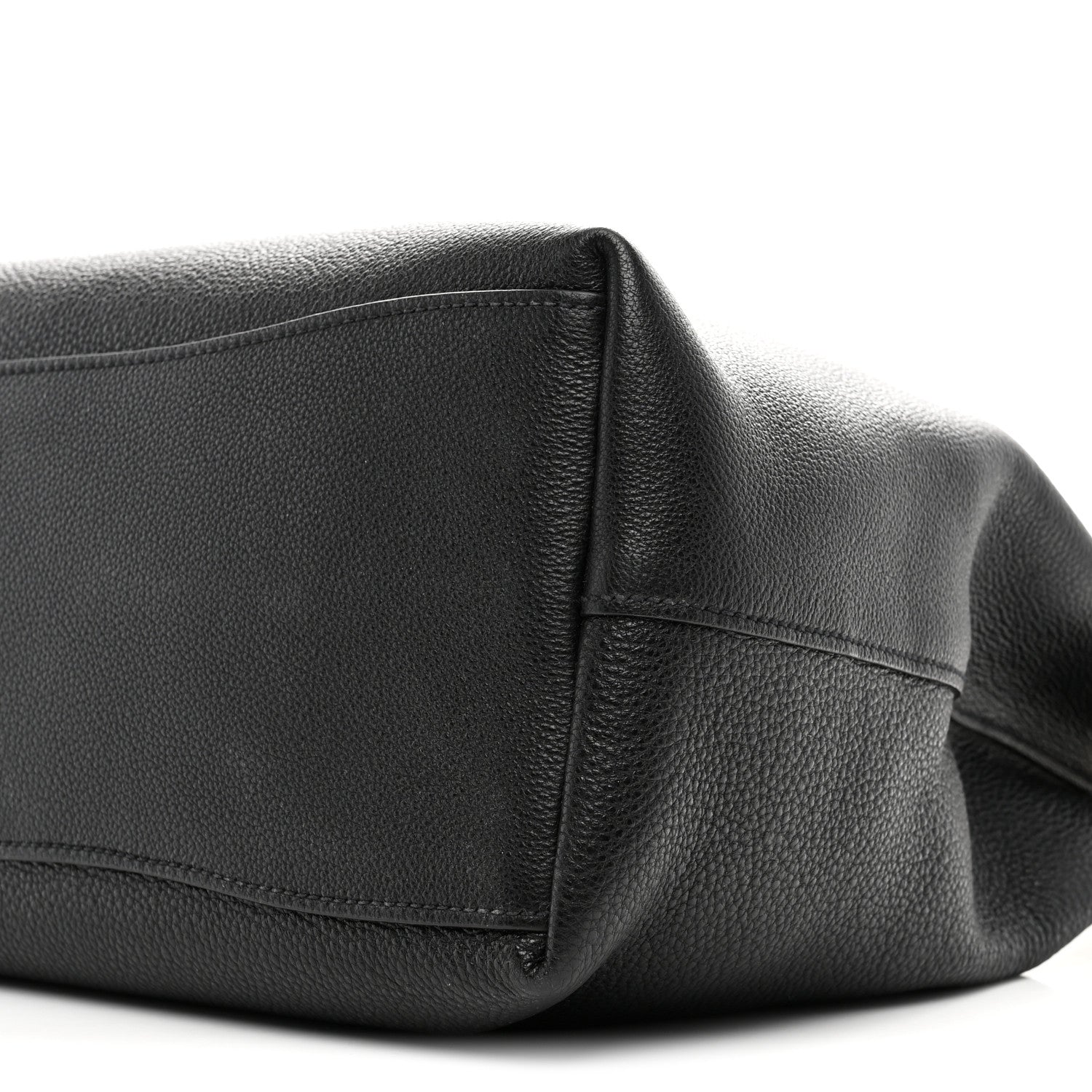 Prada Vitello Phenix Embossed Logo Hobo Black 10 of 10