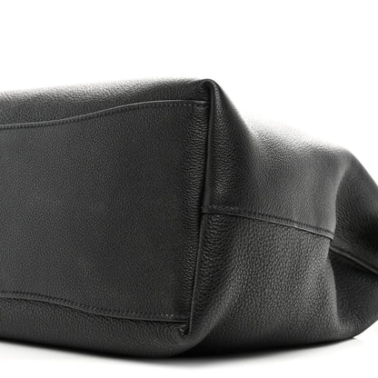 Prada Vitello Phenix Embossed Logo Hobo Black 10 of 10