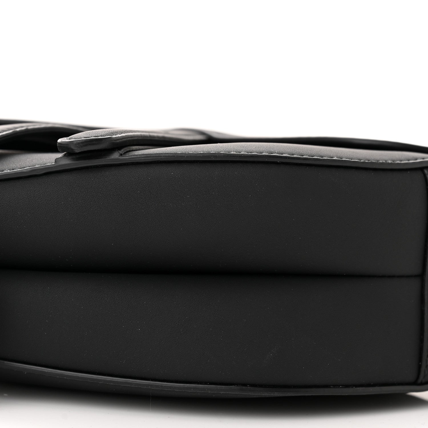 Christian Dior Ultra Matte Calfskin Saddle Bag With Strap Black 10 of 10