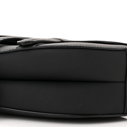 Christian Dior Ultra Matte Calfskin Saddle Bag With Strap Black 10 of 10