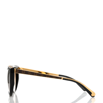 Louis Vuitton Acetate Monogram La Boum Sunglasses Z1147W Black 3 of 10