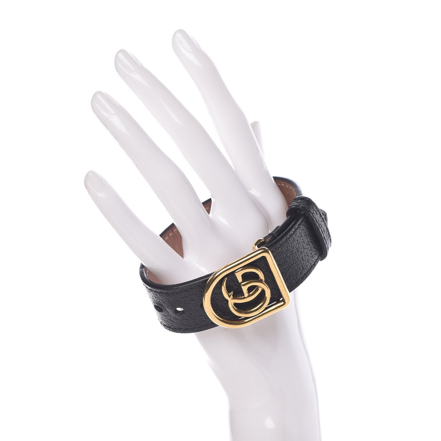 Calfskin Marmont Double G Bracelet Black